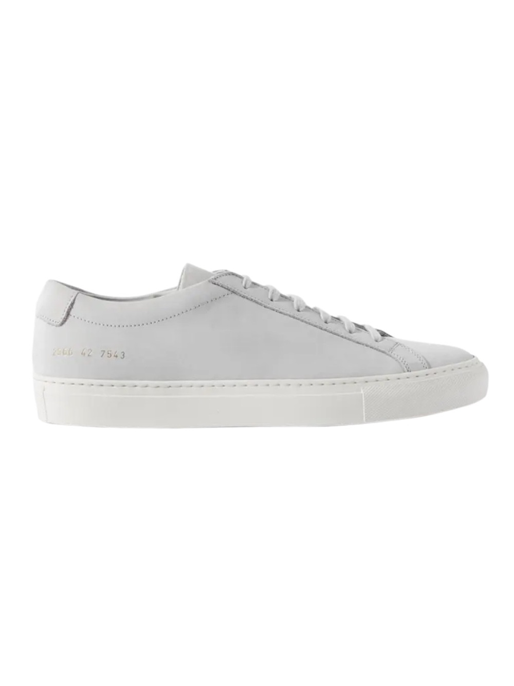 COMMON PROJECTS | Men’s Achilles Low Grey Nubuck Leather Sneakers 2366 44 7543
